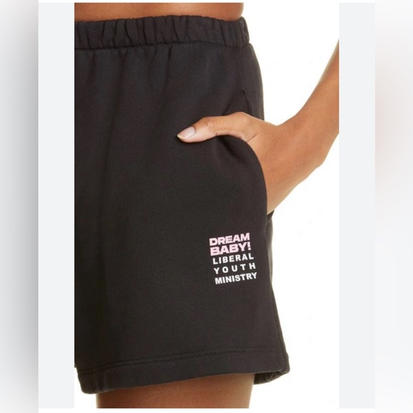Liberal Youth Ministry - Dream Baby Graphic Sweat Shorts - Black XS SOLD OUT - Picture 1 of 7